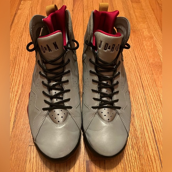 Jordan 7 silver retro reflections sneakers - Picture 1 of 7